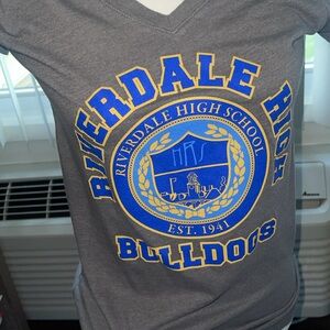 Riverdale High School bulldogs V neck tee